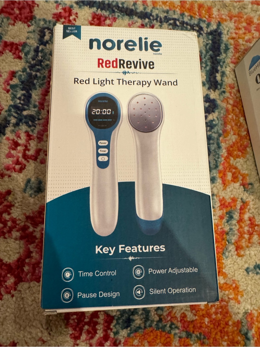 Norelie RedRevive Red Light Therapy Wand - White/Blue